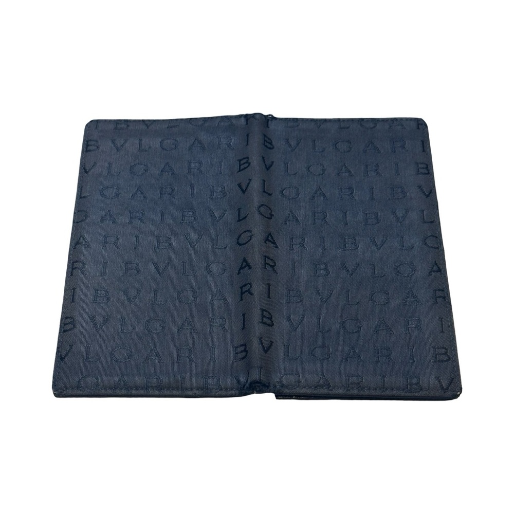 BVLGARI Logomania Long Flap Wallet - Canvas & Leather - Rare Vintage wallet - Picture 3 of 12